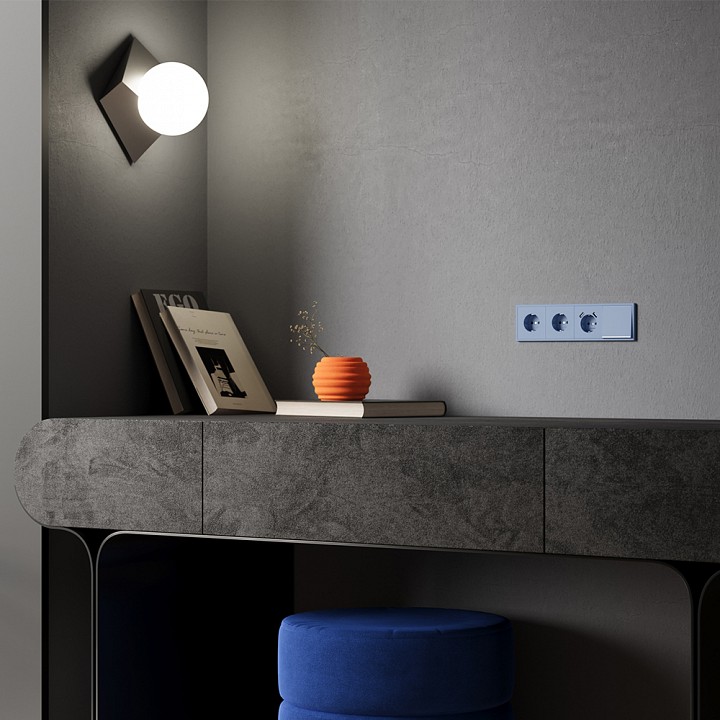 Клавиша для выключателя одноклавишного c подсветкой voltum s70 vls000215