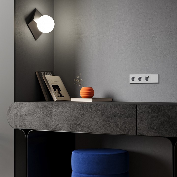 Клавиша для выключателя одноклавишного c подсветкой voltum s70 vls000216