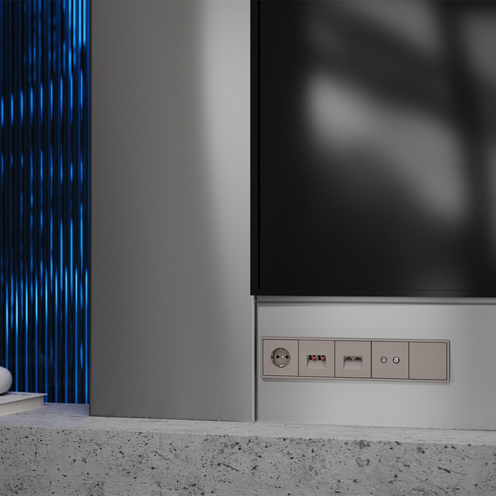 Накладка для розетки rj-11 или rj-45 voltum s70 vls001414