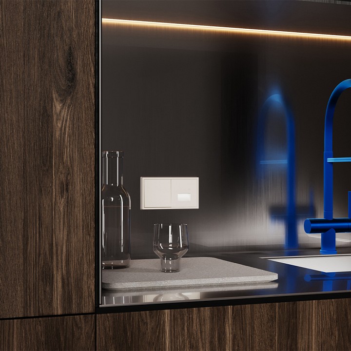 Накладка для заглушки для поста с подсветкой и с датчиком voltum s70 vls002413