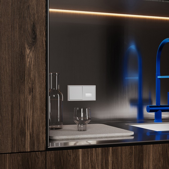 Накладка для заглушки для поста с подсветкой и с датчиком voltum s70 vls002416