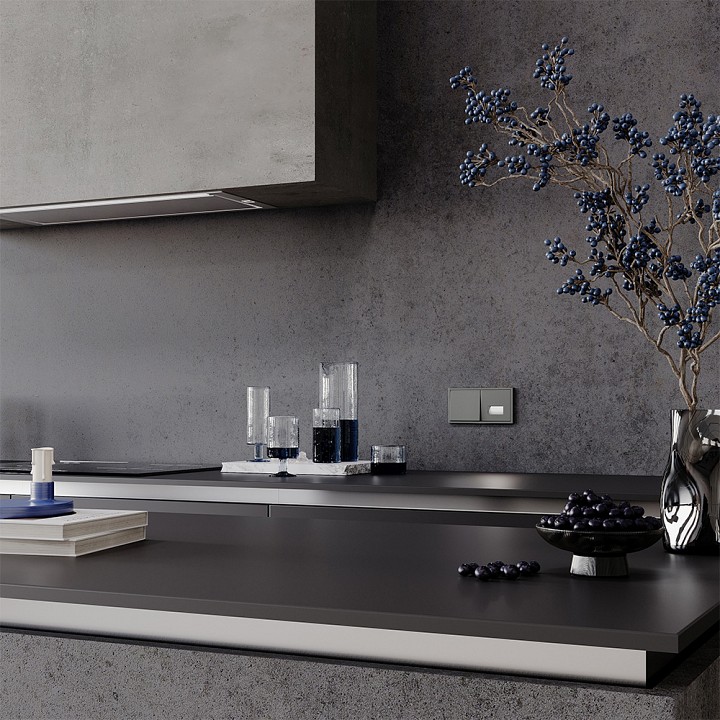 Выключатель одноклавишный без рамки voltum s70 vls010106