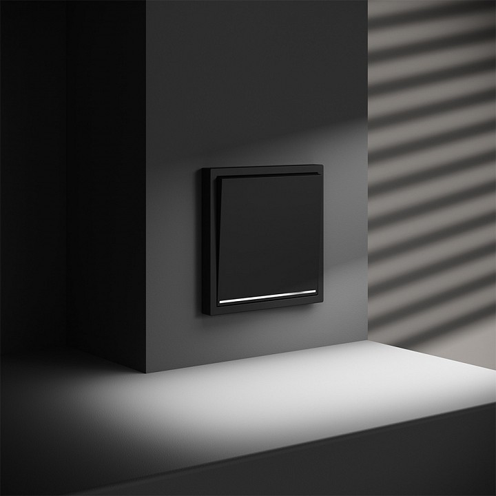 Выключатель одноклавишный с подсветкой без рамки voltum s70 vls010208