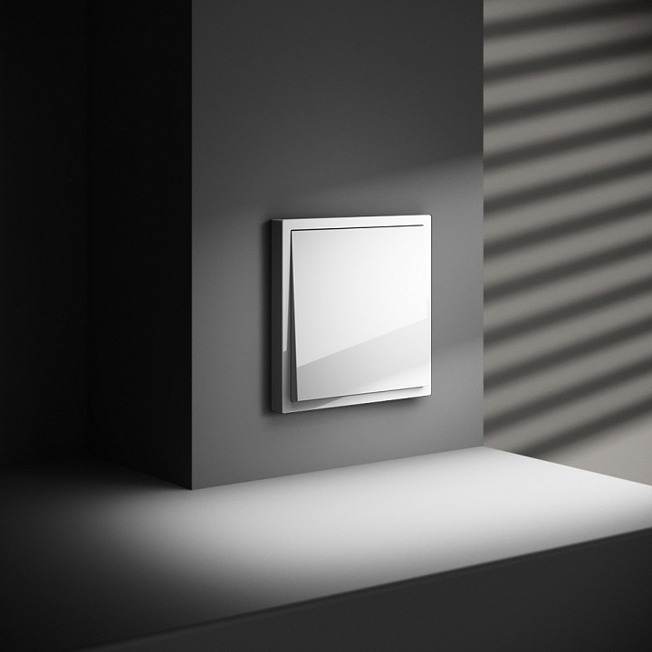 Выключатель одноклавишный без рамки voltum s70 vls010601