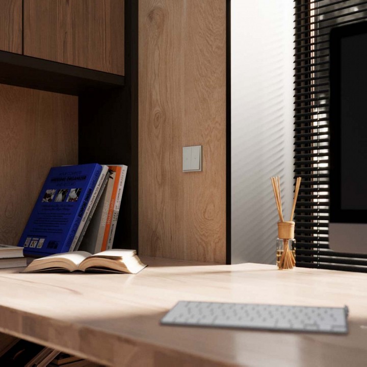 Выключатель для жалюзи без рамки voltum s70 vls020703