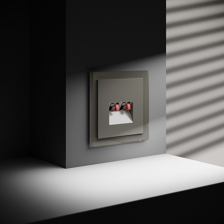 Розетка акустическая без рамки voltum s70 vls060304