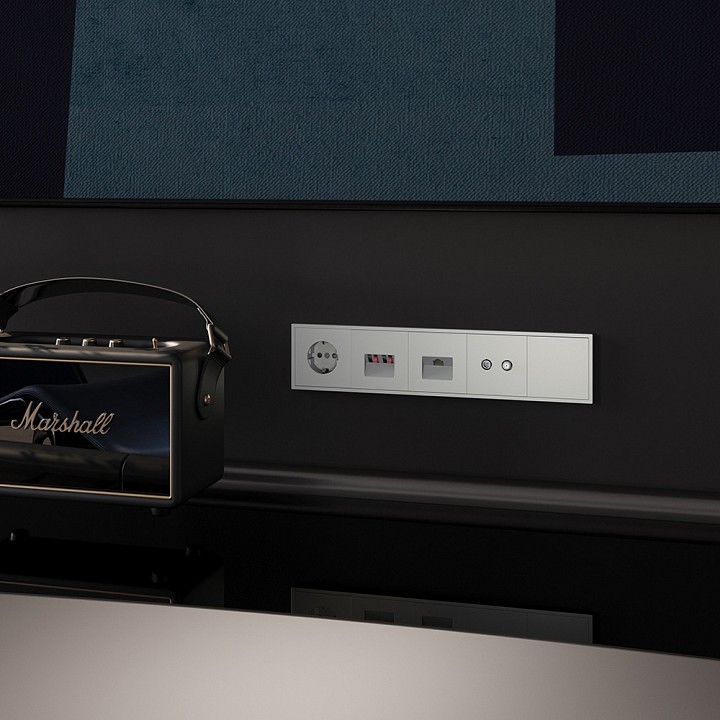 Розетка акустическая без рамки voltum s70 vls060305