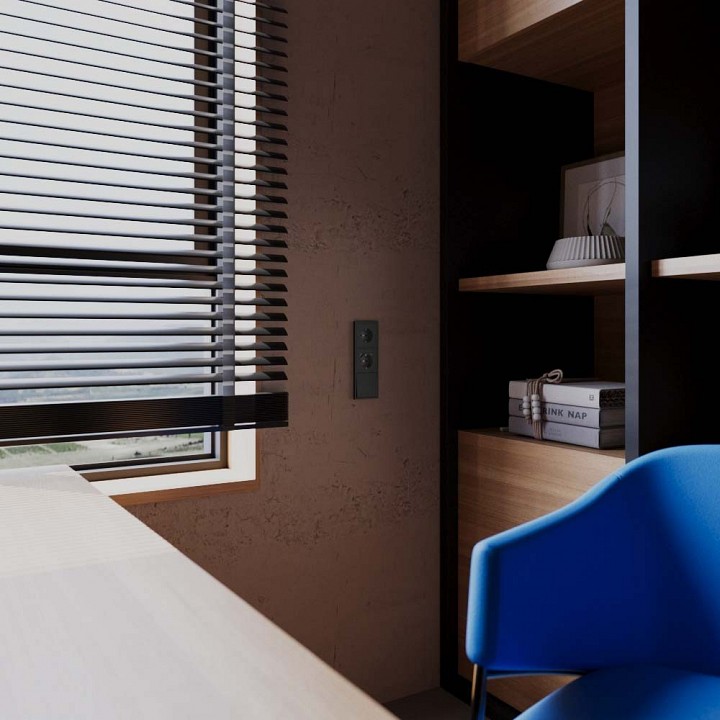 Клавиша для выключателя одноклавишного voltum s70 metal vlsm000112