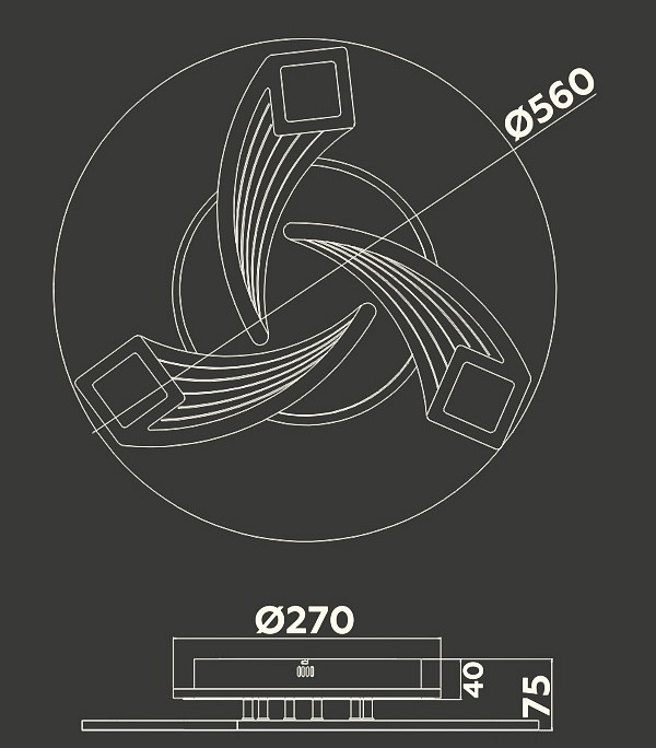 Потолочная люстра ambrella light fa fa4477