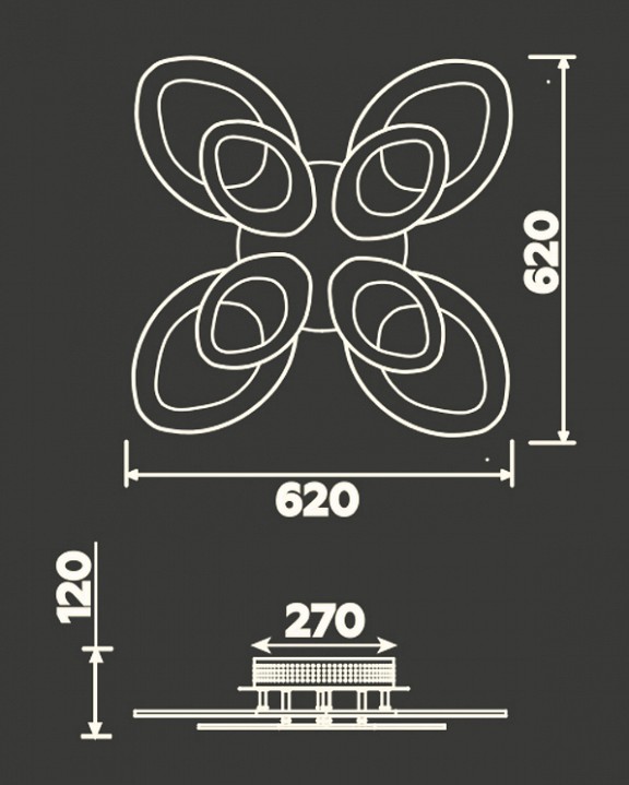 Потолочная люстра ambrella light fa fa4493