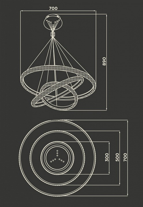 Подвесной светильник ambrella light fa fa6157