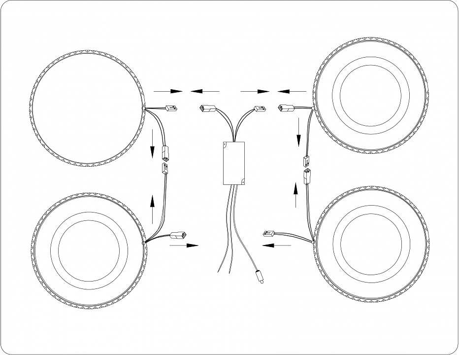 Потолочная люстра ambrella light fa fa8866