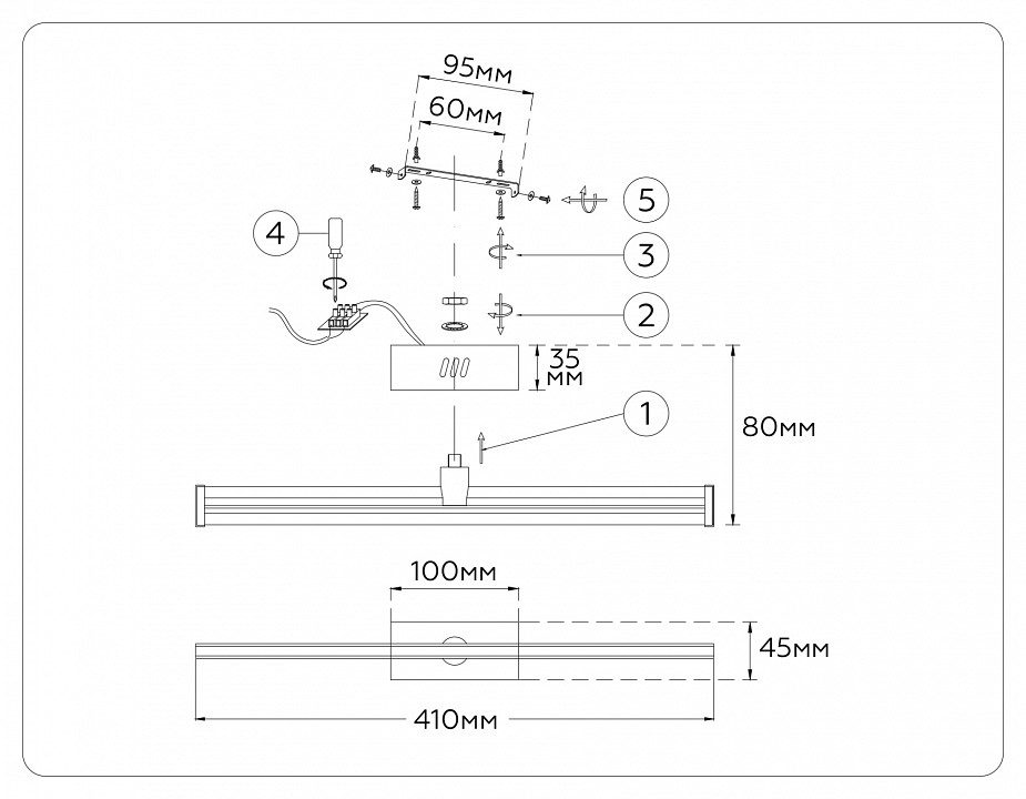 Накладной светильник ambrella light comfort fl6114