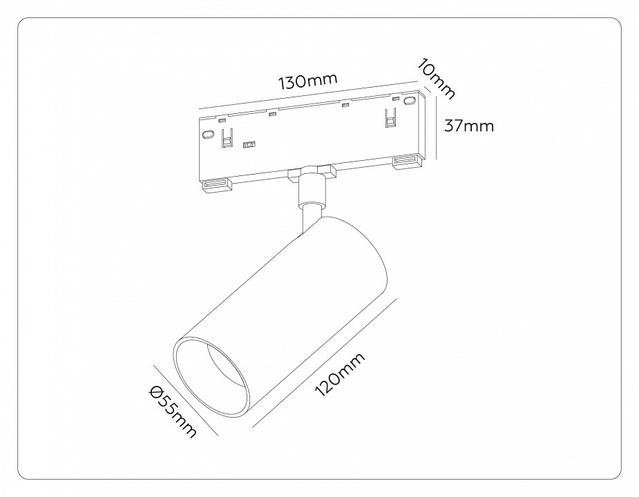 Светильник на штанге ambrella light track system gl2310