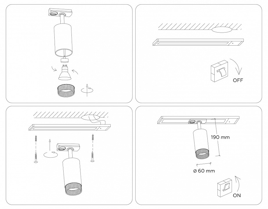 Светильник на штанге ambrella light gl gl5162