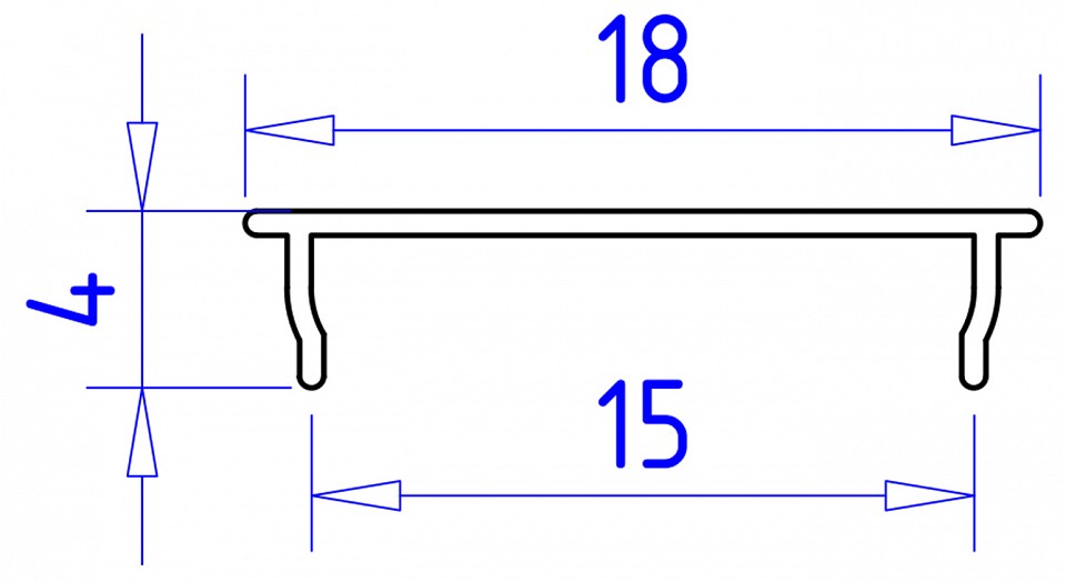 Профиль накладной ambrella light gp gp1500al
