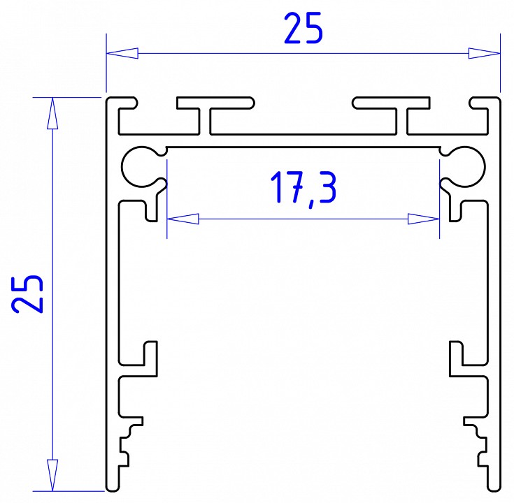 Короб накладной ambrella light profile system gp gp2500wh