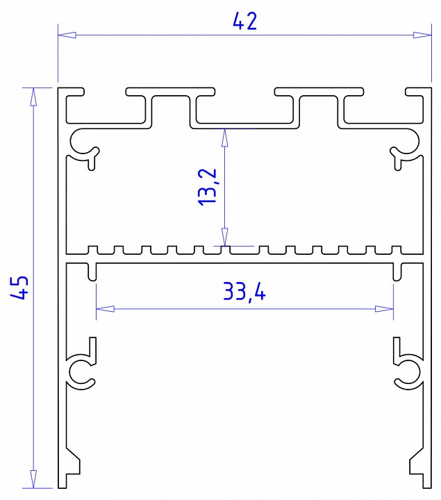 Короб накладной ambrella light profile system gp gp3050al