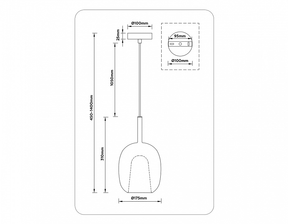 Подвесной светильник ambrella light lh lh11121