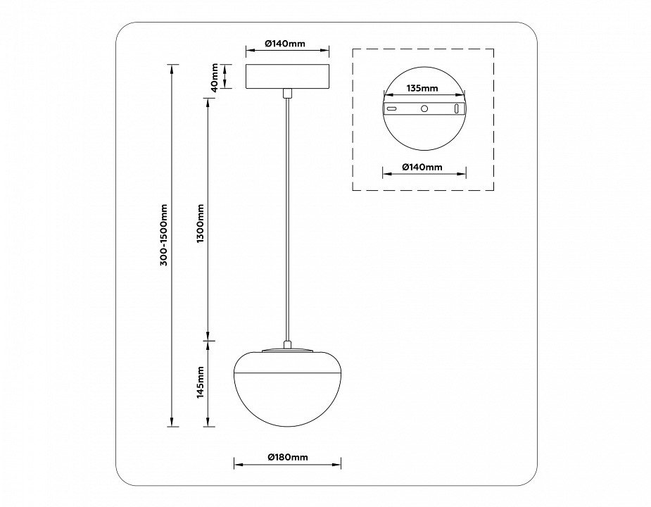 Подвесной светильник ambrella light lh lh12001
