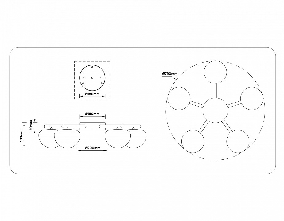 Потолочная люстра ambrella light lh lh12009