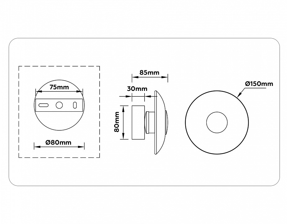 Накладной светильник ambrella light lh lh31037