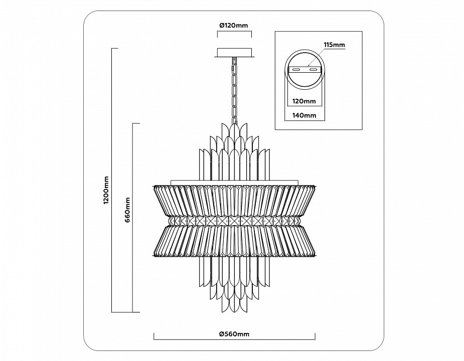 Подвесной светильник ambrella light lh lh41020