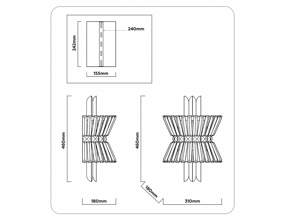 Накладной светильник ambrella light lh lh41032