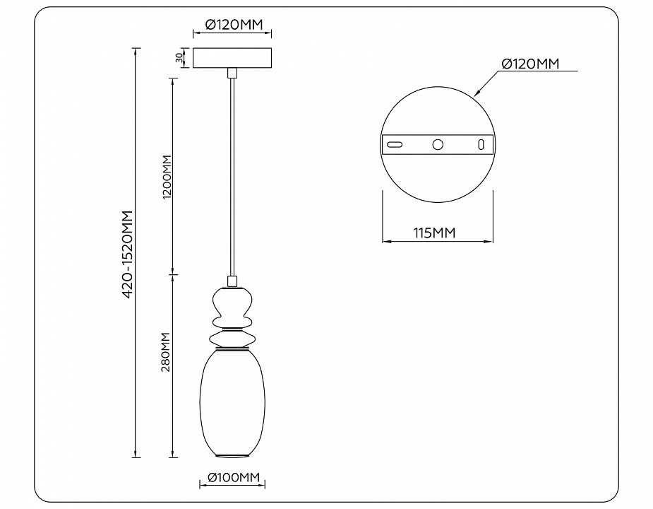 Подвесной светильник ambrella light lh lh53141