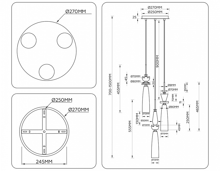 Подвесной светильник ambrella light lh lh75367