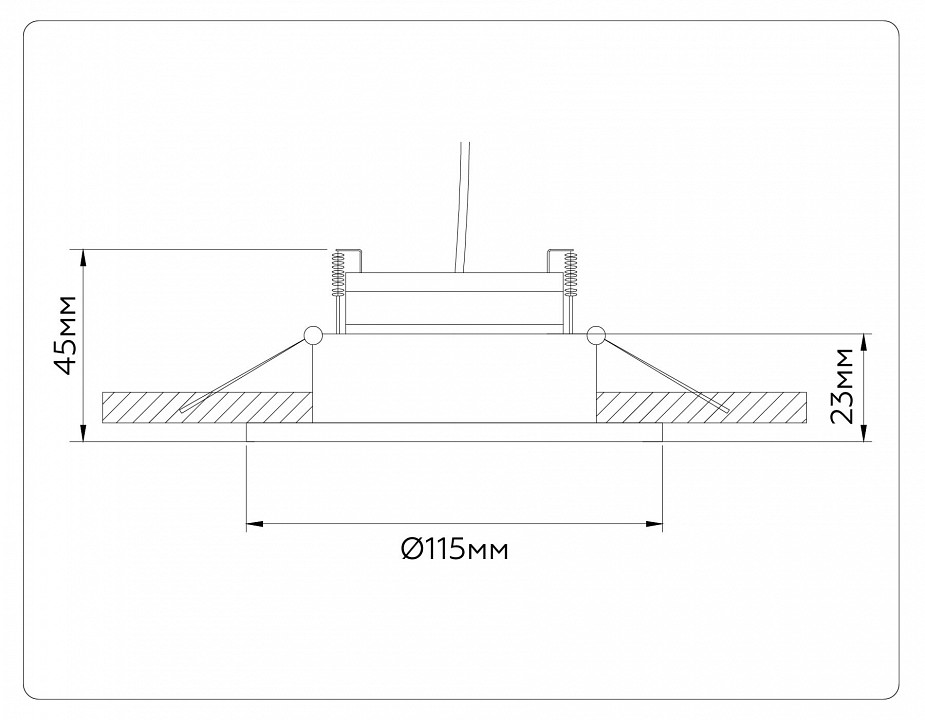 Встраиваемый светильник ambrella light tn tn51913