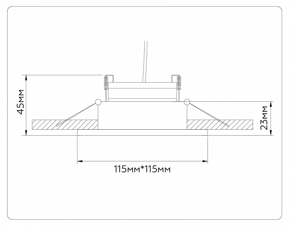 Встраиваемый светильник ambrella light tn tn51916