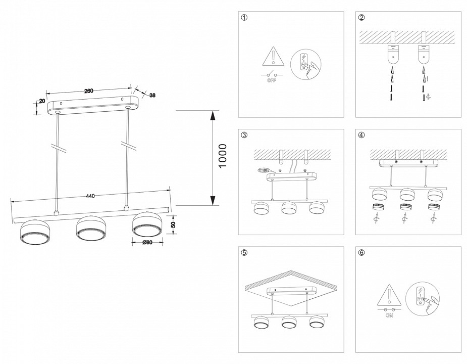 Подвесной светильник ambrella light tn tn71032
