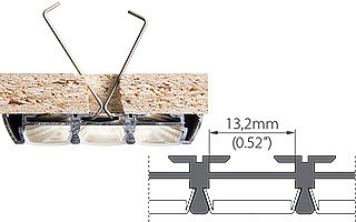 Набор скоб для встраивания профиля arlight phs-3x 016031