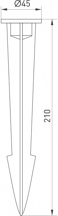 Стержнь наземный arlight accessories 024889
