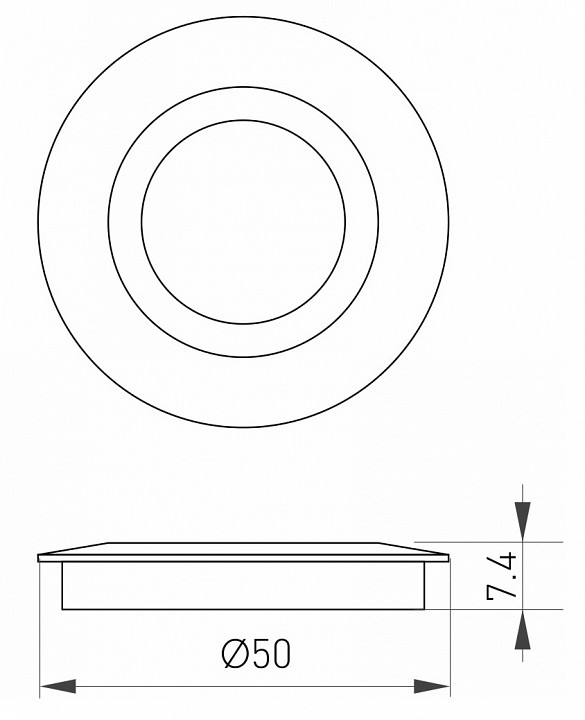 Рамка на 1 пост arlight deck 024927