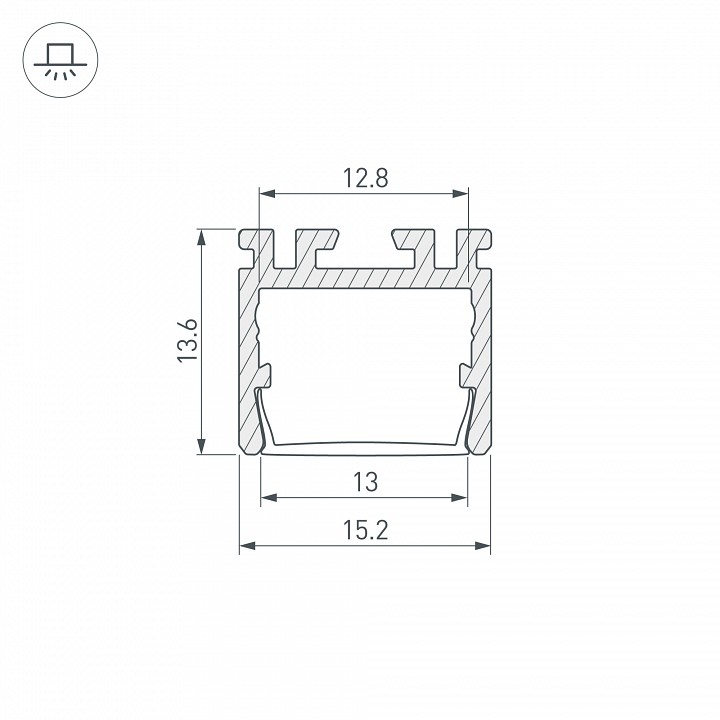 Профиль универсальный arlight pds 026517