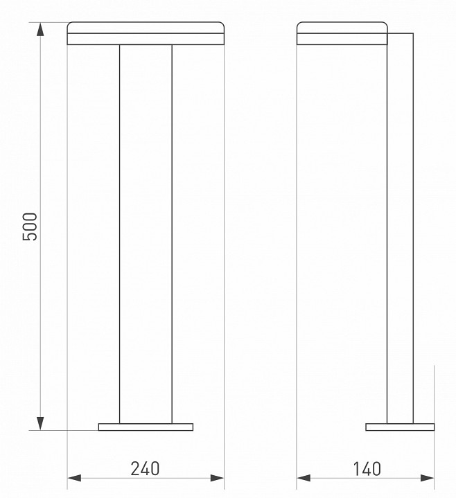 Наземный высокий светильник arlight tent 029969