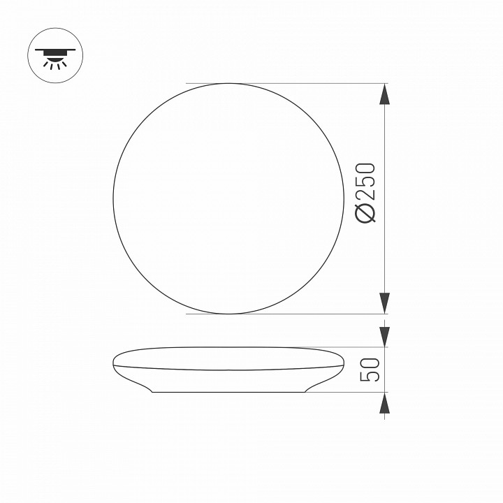 Накладной светильник arlight cl-frisbee 030110