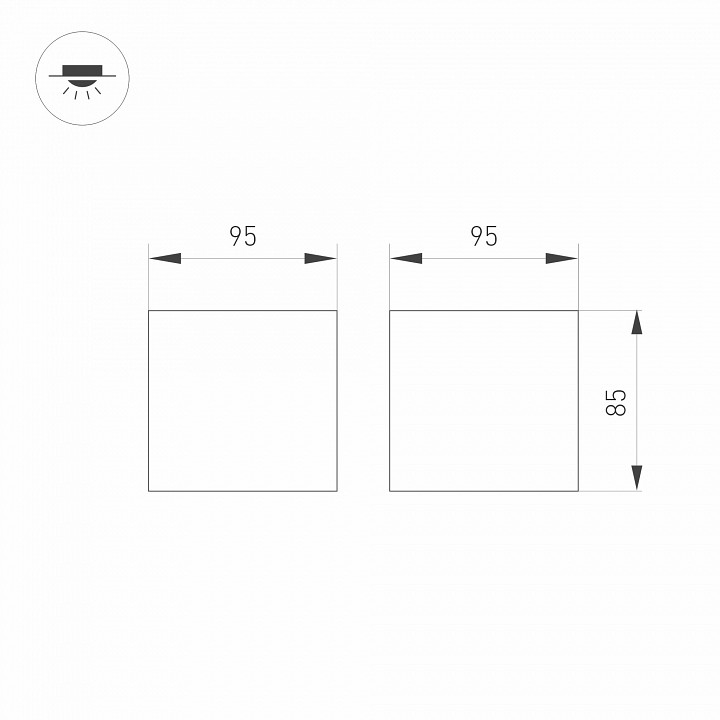 Накладной светильник arlight orient 031866