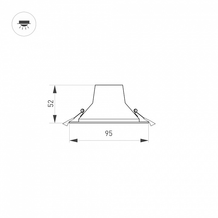 Встраиваемый светильник arlight storm 032430