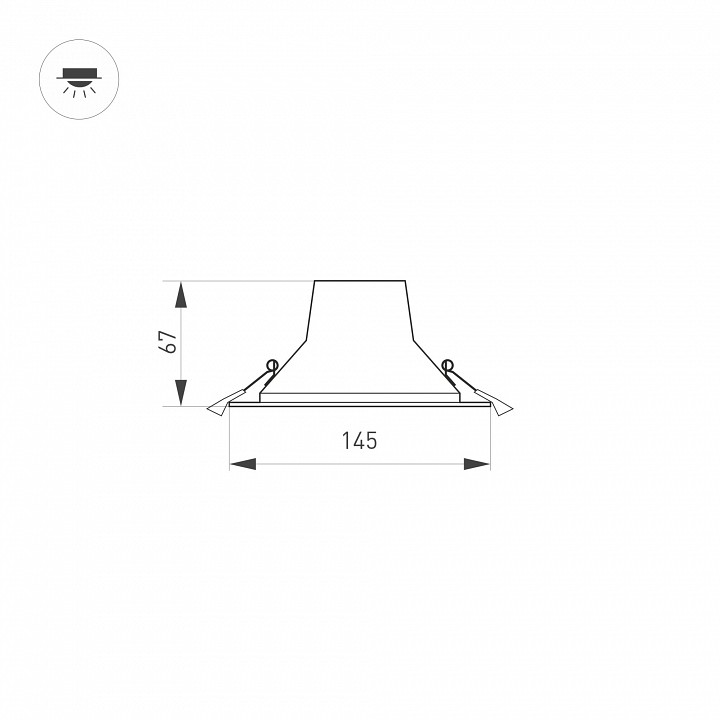 Встраиваемый светильник arlight storm 032432
