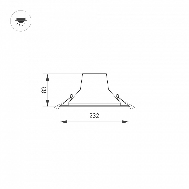 Встраиваемый светильник arlight storm 032434