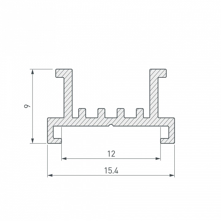 Основание для ленты в профиле arlight s-lux 033415