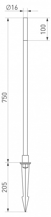 Наземный высокий светильник arlight canna 034162