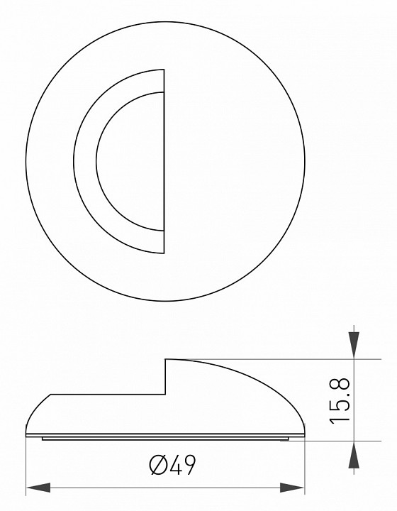 Рамка на 1 пост arlight deck 035757