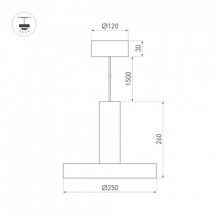 Подвесной светильник arlight eric 035924