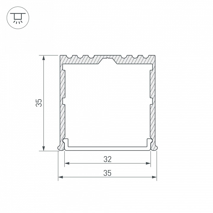 Профиль универсальный arlight arh-power 036136