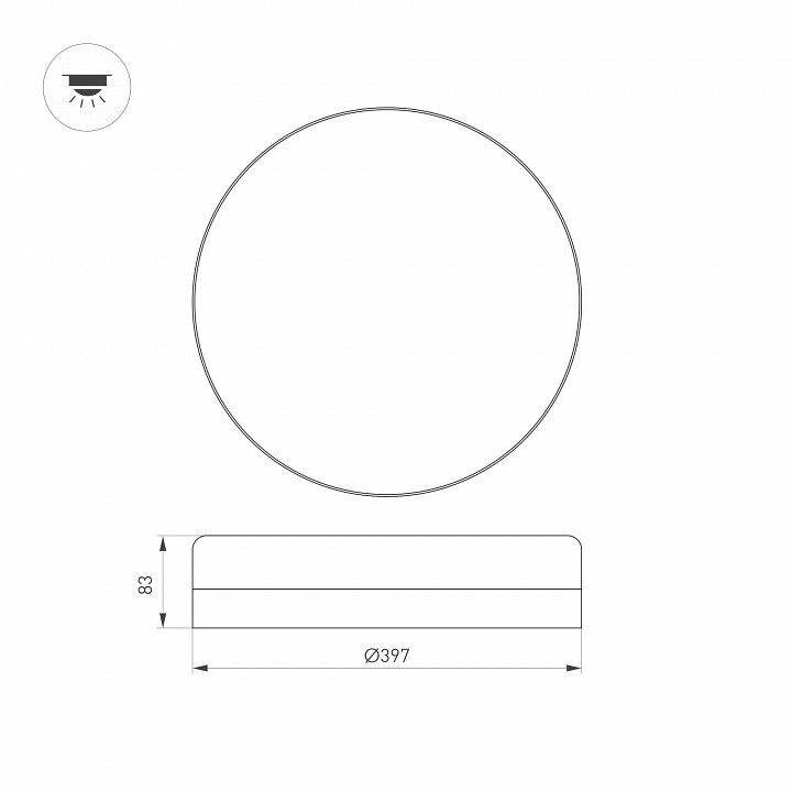 Накладной светильник arlight smurf 36669