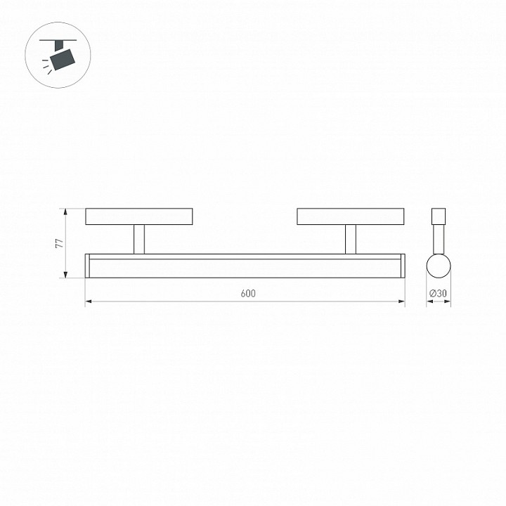 Светильник на штанге arlight mag-orient 37348